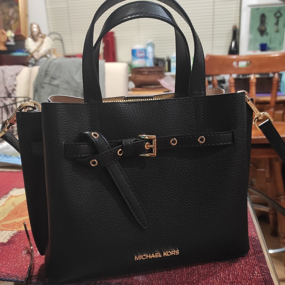 used once, michael kors small emilia bag, almost new